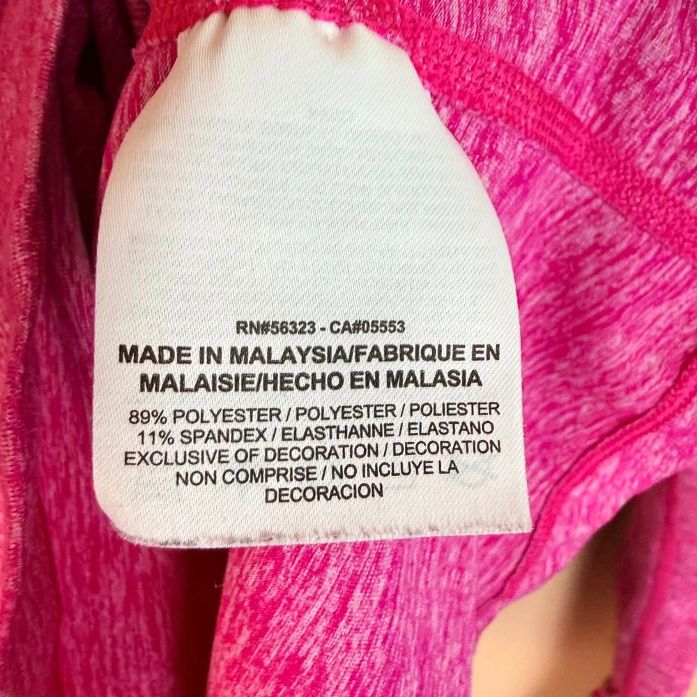 Nike Element Dri-FIT Women Pink Heathered Half Zip Running Pullover Size S